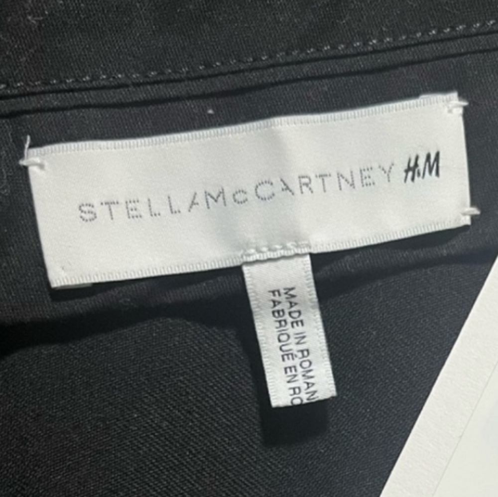 Stella McCartney x H&M High-Waisted Black Wool Suit Pants | US 8 - Picture 13 of 15